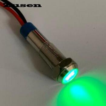 Zusen 6 mm 12 V Metallanzeigelicht – IP67 Wasserfestes Signallicht (ZS06‑D/12 V/N)