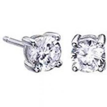 Pendientes de circonitas en cuatro garras Vidal & Vidal