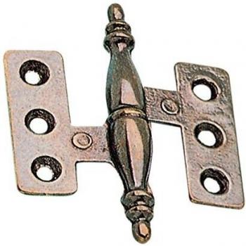 CERNIERA IN OTTONE BRONZATO PER MOBILI MM. 40x55 SX PZ. 2