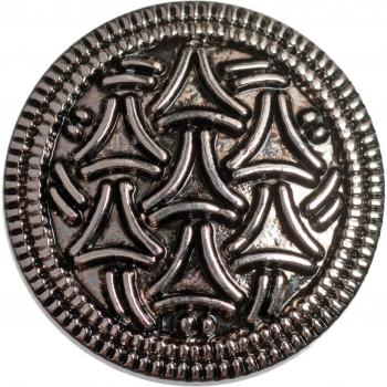 Pack of Five Silver-Look Metal Buttons Silver