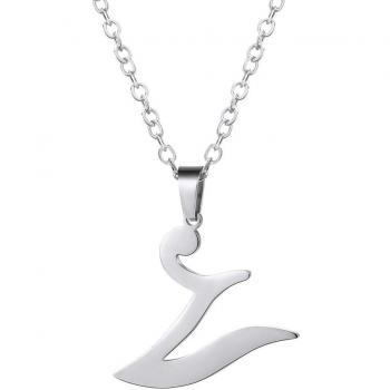 Collier Acier Inoxydable Femme Pendentif V Chaîne Fine