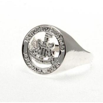Silver Newcastle United Crest Ring – Mid Size