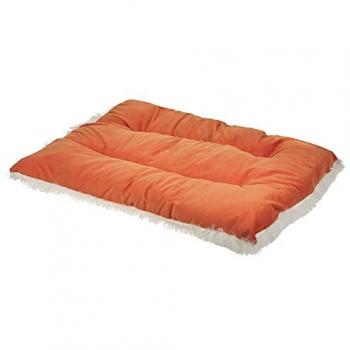 Beliani Lit Canin Velours Franges Orangé 70x55