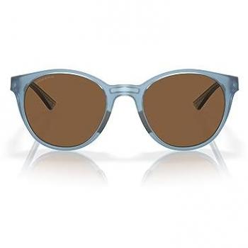 Oakley Spindrift Matte Trans Stonewash Prizm Bronze/CAT3 Unisex Sunglasses (Female, Gray, 52 mm)