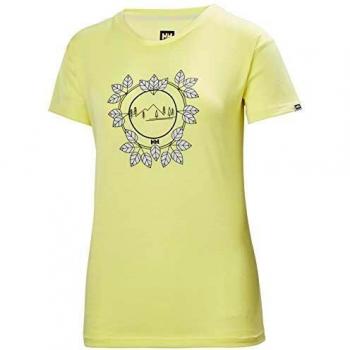 T-shirt Femme Helly Hansen Skog Graphic XL Pêche Jaune