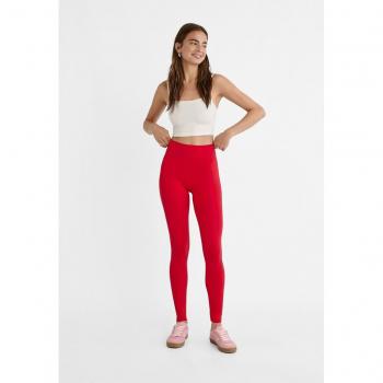 Legging Rouge Ultra-Élégant Stradivarius XL Femme