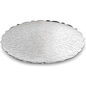 Alessi Dressed Tablett – Edelstahl, rund