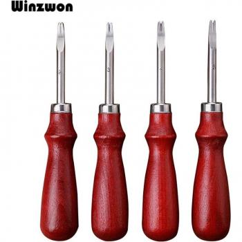 Leather Edge Beveler with Beech Handle 0.8/1/1.2/1.5mm