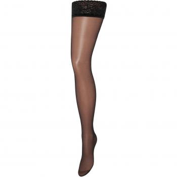 Bluebella Black Sheer Lace Top Hold Ups