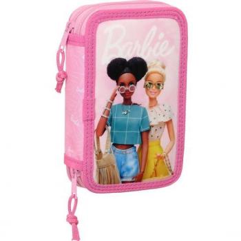Pennfodral Barbie Girl med tillbehör Rosa 12.5 x 19.5 x 4 cm (28 Delar)