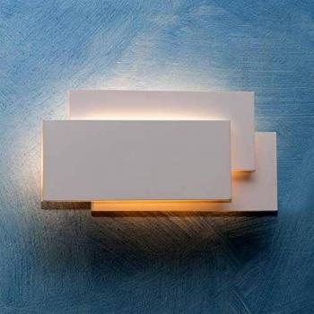 Lampada da parete in vetro 12W bianco