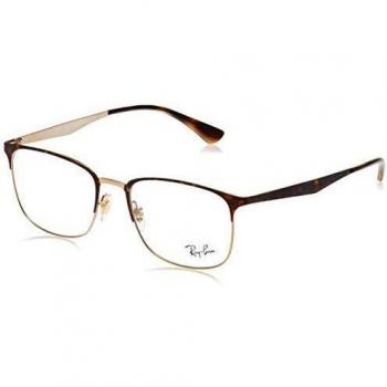 Ray-Ban Unisex-Erwachsene 0rx 6421 3001 52 Brillengestelle, Havana