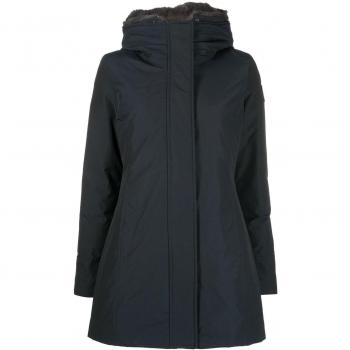Parka Boulder Woolrich Donna con Cappuccio Blu Taglia XL