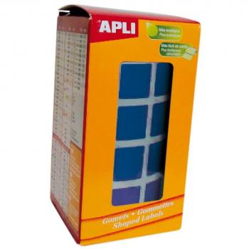 Apli gomets cuadrados 15mm rollo azul -rollo 2832 unidades