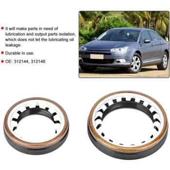 Sello de aceite para caja de engranajes, accesorio para coche, 2 unidades, Citroen Peugeot 312144 312146