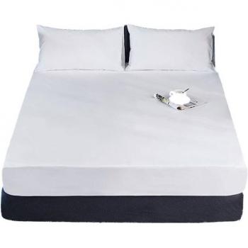 Waterproof Towel Cloth Bed Cover Set Double Anti-Mite Cotton with Elastic Band