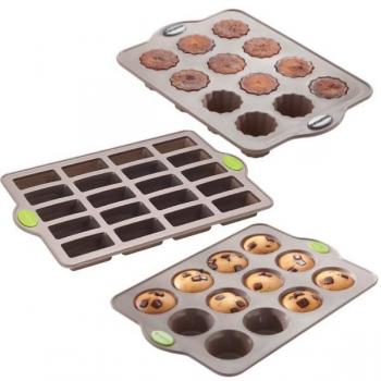 Ensemble de plaques Rigiflex pour mini financiers, muffins et canelés