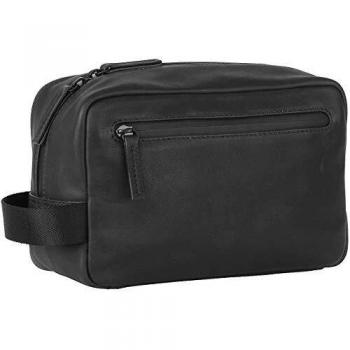 Leonhard Heyden Den Haag Kulturbeutel Leder Schwarz