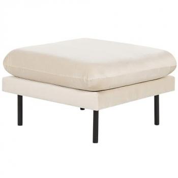 Pouf Vinterbro en Velours Beige Clair