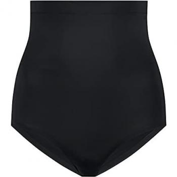 Bye Bra, Nahtloser Slip, Hohe Taille, Schwarz, (S)