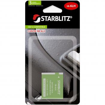 Batterie Canon NB‑6LH Starblitz – Couleur Noire – Rechargeable