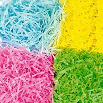 Baker Ross AF324 Craft Shredded Tissue in Spring Colours for Easter Arts and Crafts