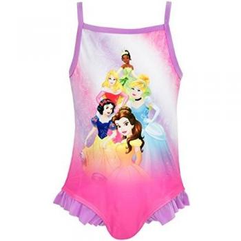 Little Girls' Disney Princess Swimsuit (Pink, Size 4-5)