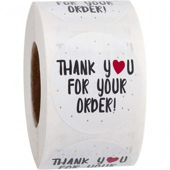 500 Pcs Roll D Panel Thank You Stickers