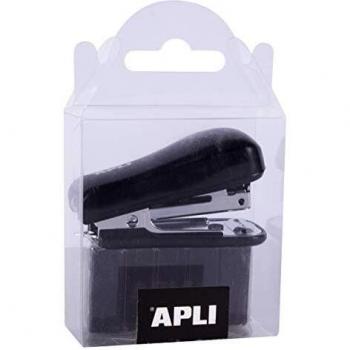 Grapadora Pocket Apli Negra