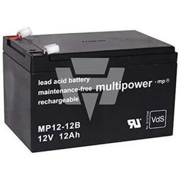 Professioneller Multipower Bleiakku MP12-12B mit hoher Kapazität von 12Ah