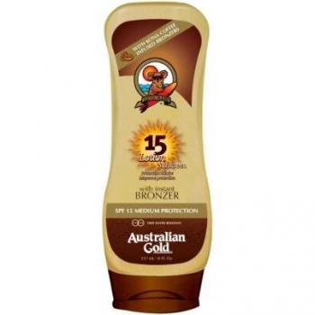 Australian Gold SPF 15 Lotion + Bronzer, Holiday, 237 milliliter