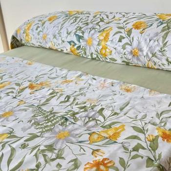Juego de Sábanas 100% Algodón Floral Primavera Cama 135 cm