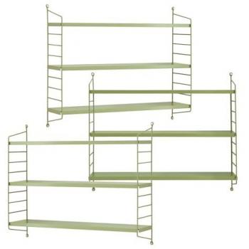 Set de 3 estanterías de pared Strängnäs