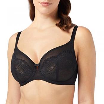 Haut de soutien-gorge noir, modèle triangle