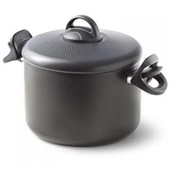 Scolapasta Antiaderente 22 cm, Coperchio Forato Accademia Mugnano