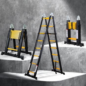 Scala SWANEW 5 m Telescopica con Ruote – Alluminio, Pieghevole