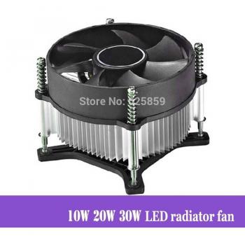 5pcs High Power LED Cooling Fan with Aluminium Heatsink (10W, 20W, 30W)