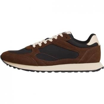 Tommy Hilfiger New Runner EVA Mix Trainers – Dual Color (Black / Legacy Brown) – EU 45 Men