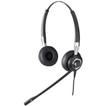 Jabra BIZ 2400 Duo IP Mikrofon mit NC Wideband Headset – WB‑Balan (schwarz)