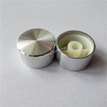 10pcs Smooth Finish Aluminum Potentiometer Knobs 24*13*6mm D Shaft