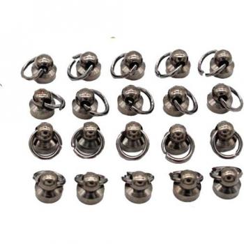 Fixations Rivets Laiton 20p – Vis Arrière Rond – Cuir et Artisanat