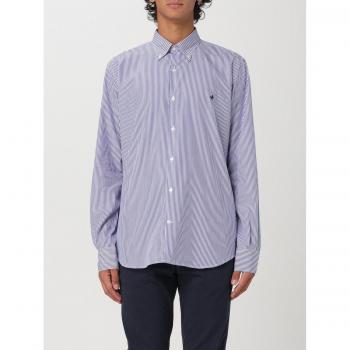 Brooksfield Camicia Blu a Righe Uomo Taglia 42