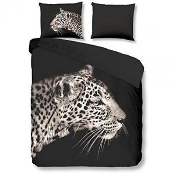 Pure 4872‑m Lenzuola Nero Leopardo 200 × 135 × 0,5 cm Grigio