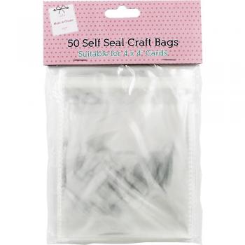 Mini Sealable Fabric Pouches – 4”×4”, 50 Count