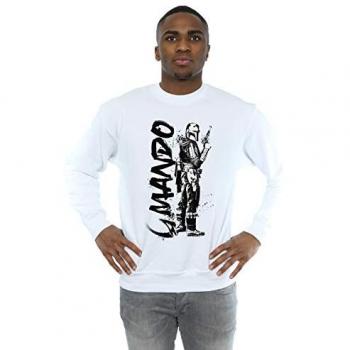 Star Wars Men's The Mandalorian Splat Mando Sweatshirt