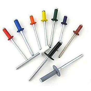 Dome Head Rivets 4.8 mm x 12 mm Aluminum/Steel