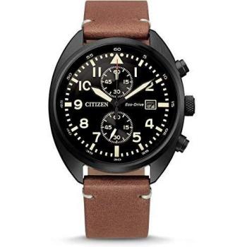 Citizen Men's Eco-Drive Leather Strap Watch CA7045-14E