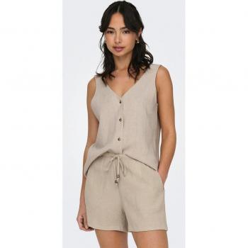 Top de Tirantes de Lino para Mujer