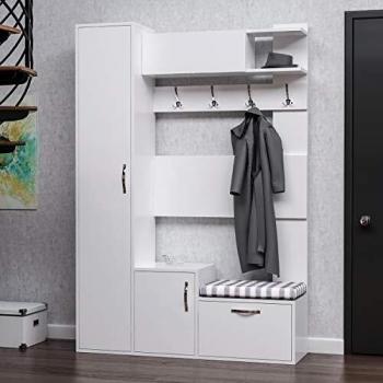 Mueble de Entrada Epikasa Seina, Aglomerado, 125x35x184 cm