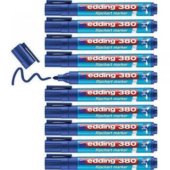 Edding 380 Flipchart-Marker, blau, 10 Stück